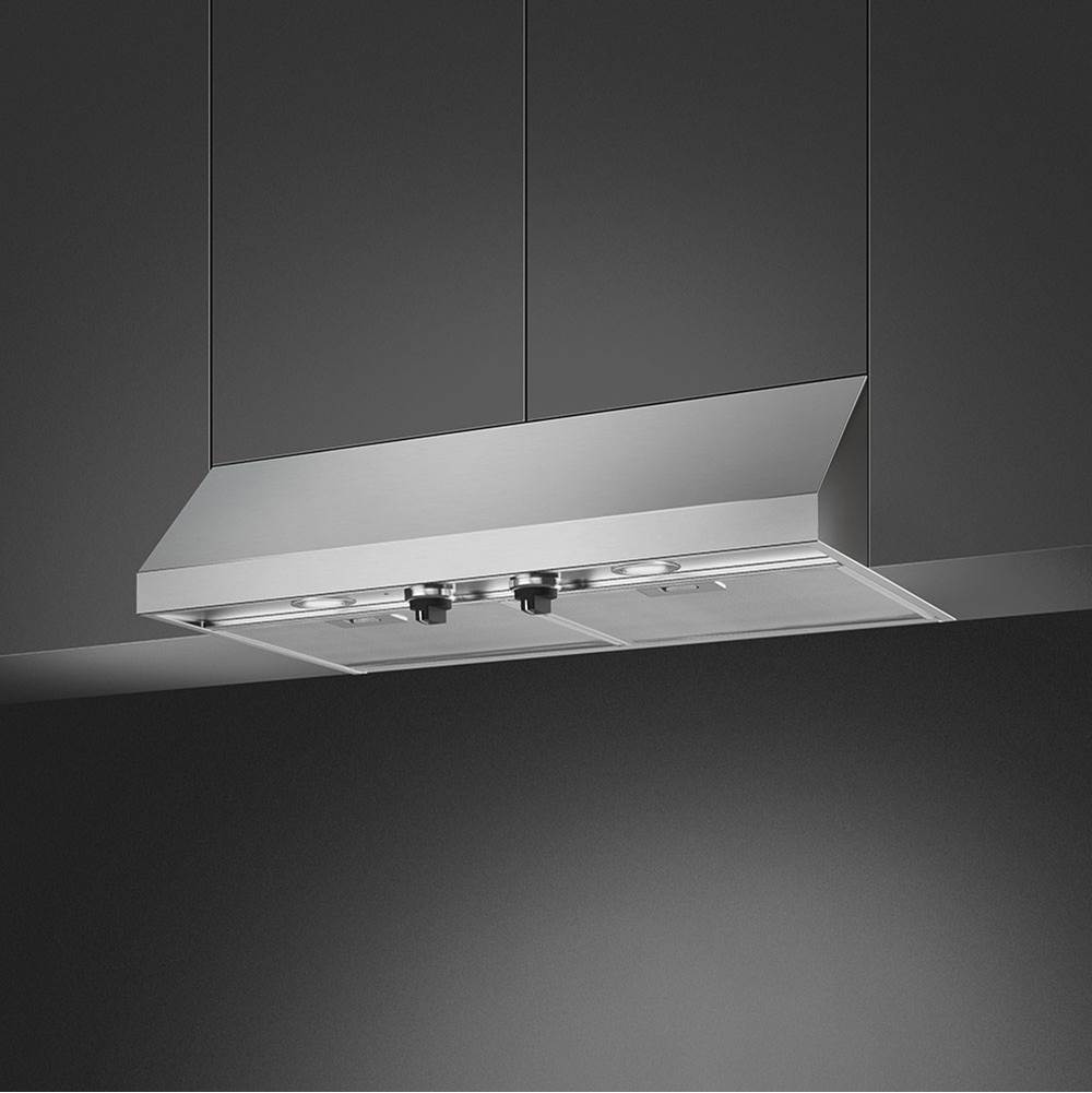 Under-Cabinet 30'' Wall Vent Hood. 600 cfm. Vent or Recirc. Stainless Steel