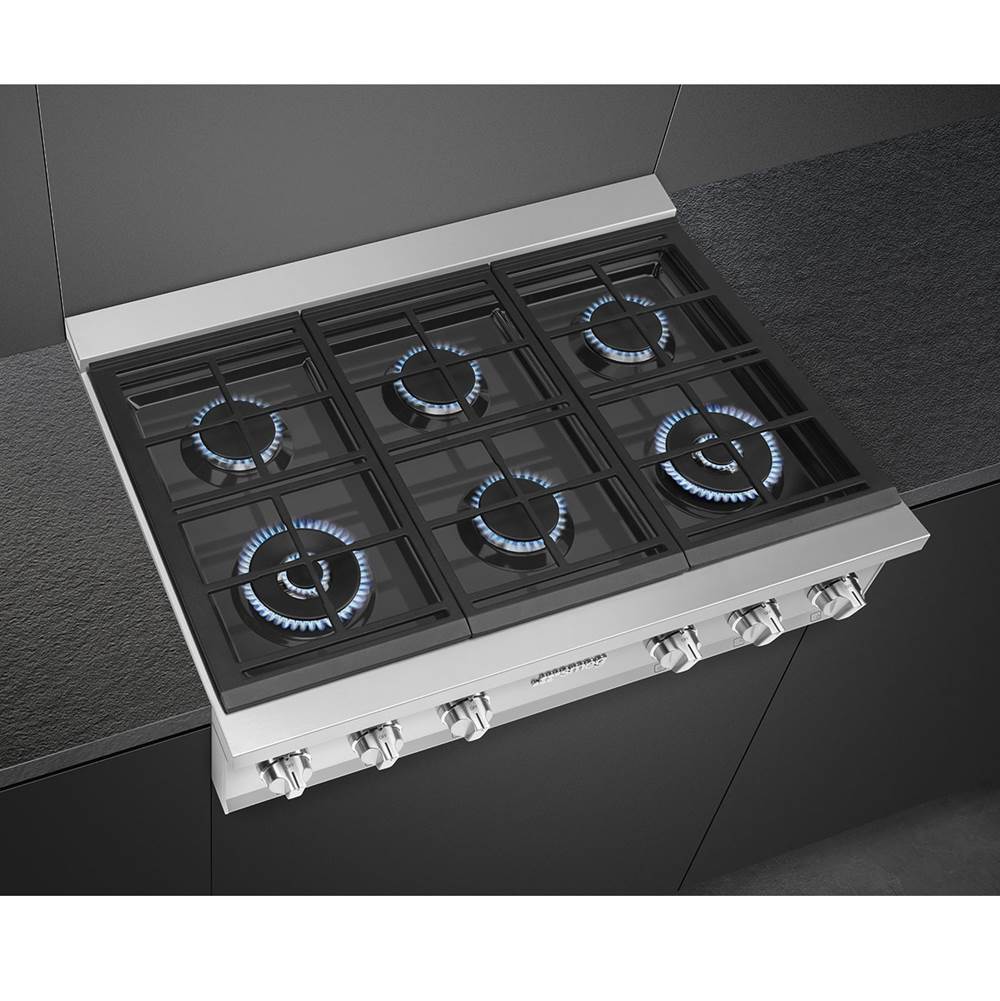 Portofino Series 36'' Gas Rangetop. Stainless Steel