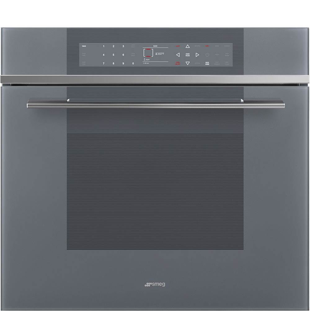 Smeg USA - Linea 30'' Multifunctional Convection Oven. Self-Cleaning. Mystic Gray Glass - Silver