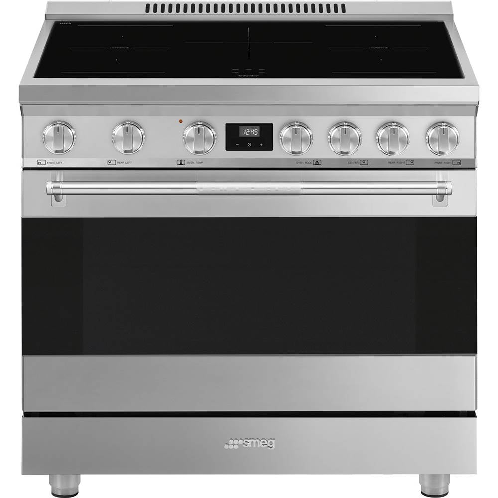 Smeg USA - Professional Range Series 35'' Induction Range. Stainless Steel - Stainless Steel