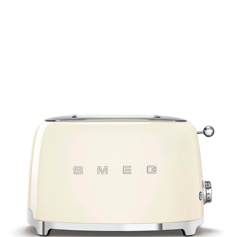 Smeg USA - 50's Retro Style Aesthetic 2 Slice Toaster - Cream