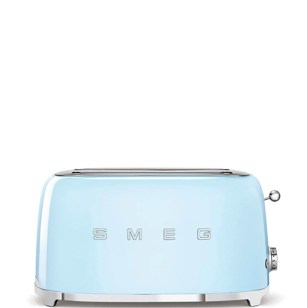 Smeg USA - 50's Retro Style Aesthetic 4 Slice Toaster - Pastel Blue