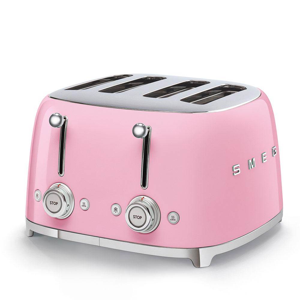 Smeg USA - 50's Retro Style 4X4 Toaster - Pink