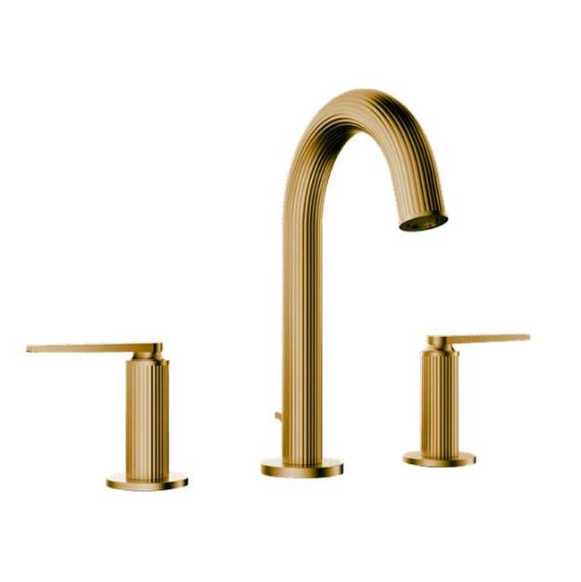 Santec - Widespread Lavatory Set - Radiant Satin Gold PVD