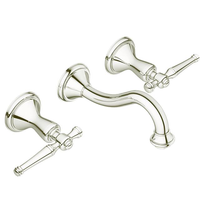 Santec - Wall Mount Widespread Lavatory - Polished Nickel