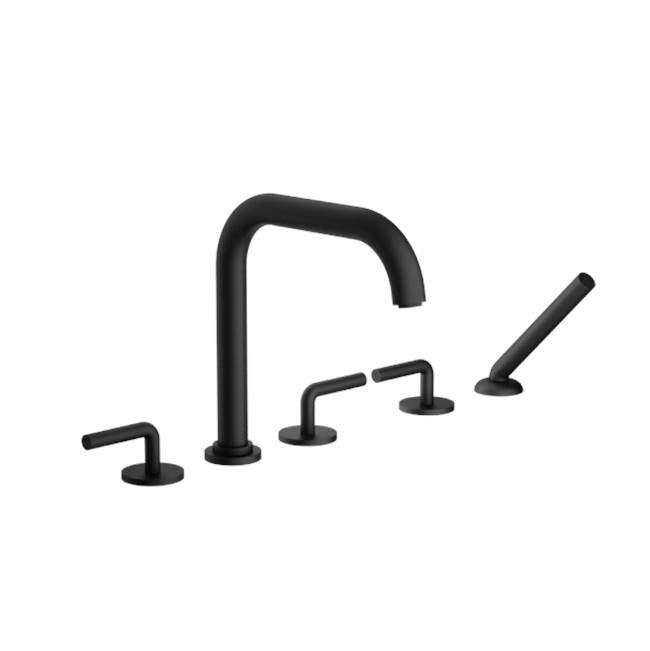 Santec - TRIM - Roman Tub Filler with Hand Shower - Matte Black