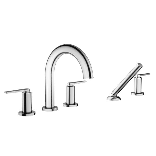Santec - TRIM - Roman Tub Filler with Hand Shower - Satin Nickel
