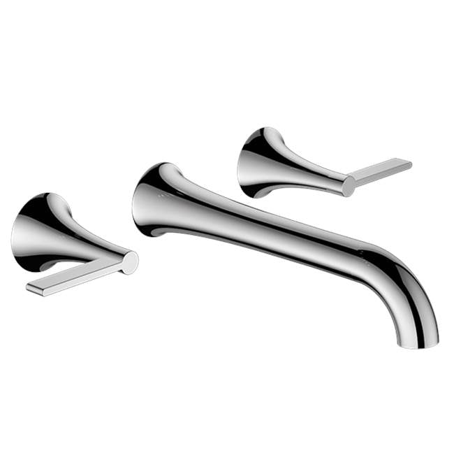 Santec - Wall Mount Widespread Lavatory - Matte Black