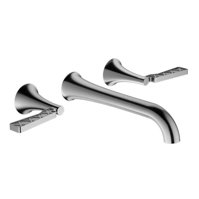 Santec - Wall Mount Widespread Lavatory - Satin Nickel