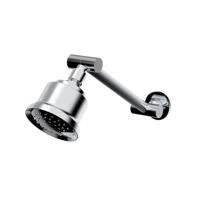 Santec - Multifunction Cylindrical Showerhead with Adjustable Arm and Flange - Satin Nickel