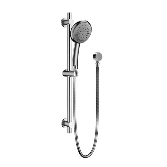 Santec - Multifunction Hand Shower with Slide Bar and Supply Elbow - Satin Nickel