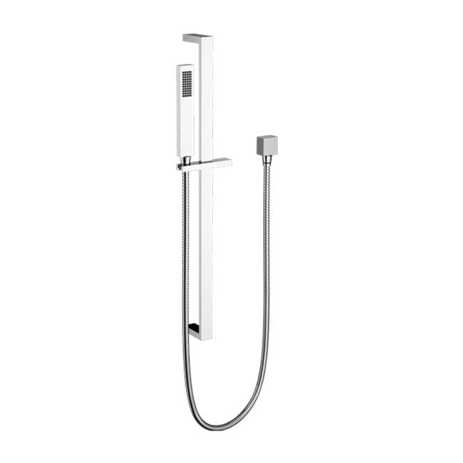 Santec - Hand Shower with Slide Bar and Supply Elbow - Satin Metallic Rose PVD