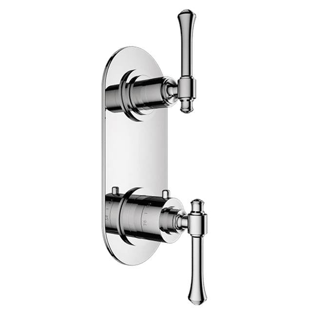 Santec - TRIM (Non-Shared Function) - 1/2'' Thermostatic Trim with Volume Control and 2-Way Diverter - Satin Metallic Rose PVD