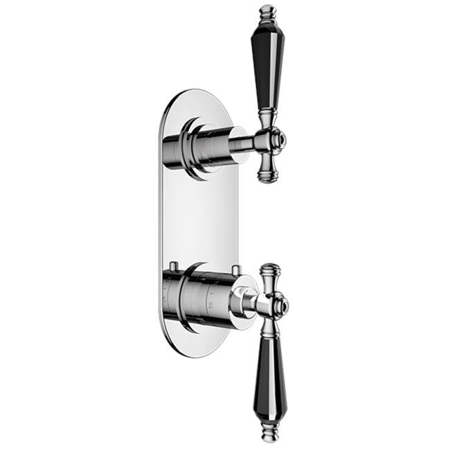 Santec - TRIM (Non-Shared Function) - 1/2'' Thermostatic Trim with Volume Control and 3-Way Diverter - Satin Metallic Rose PVD
