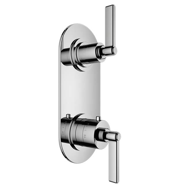 Santec - TRIM - 1/2'' Thermostatic Trim with One Way Volume Control - Satin Brass