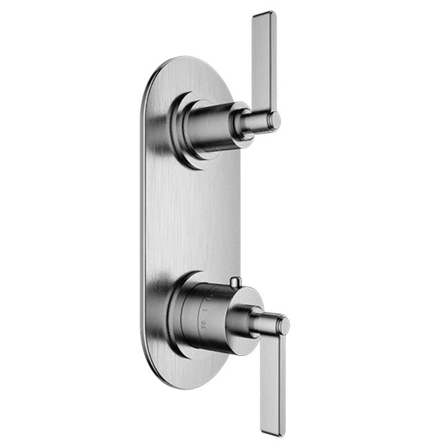Santec - TRIM (Non-Shared Function) - 1/2'' Thermostatic Trim with Volume Control and 3-Way Diverter - Satin Nickel