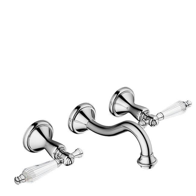 Santec - Wall Mount Widespread Lavatory - Satin Metallic Rose PVD