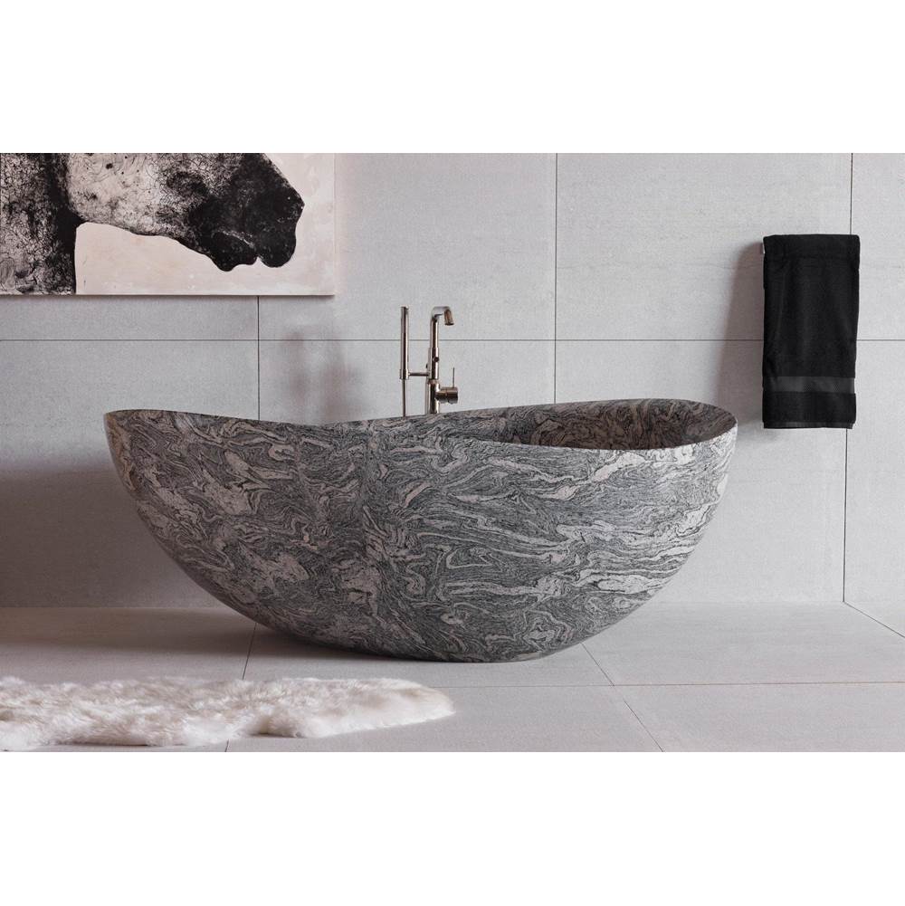 Stone Forest - Papillon Bathtub - Cumulo Granite