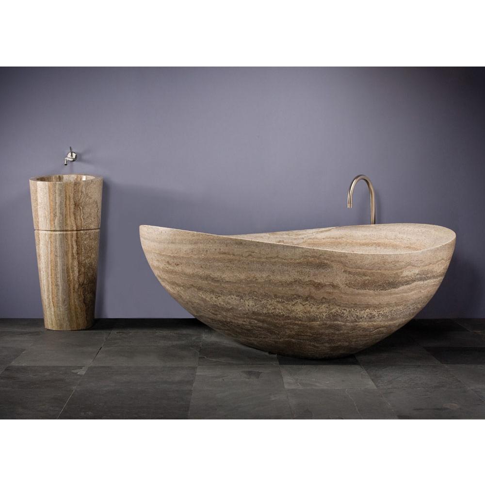 Stone Forest - Papillon Bathtub - Silver Travertine