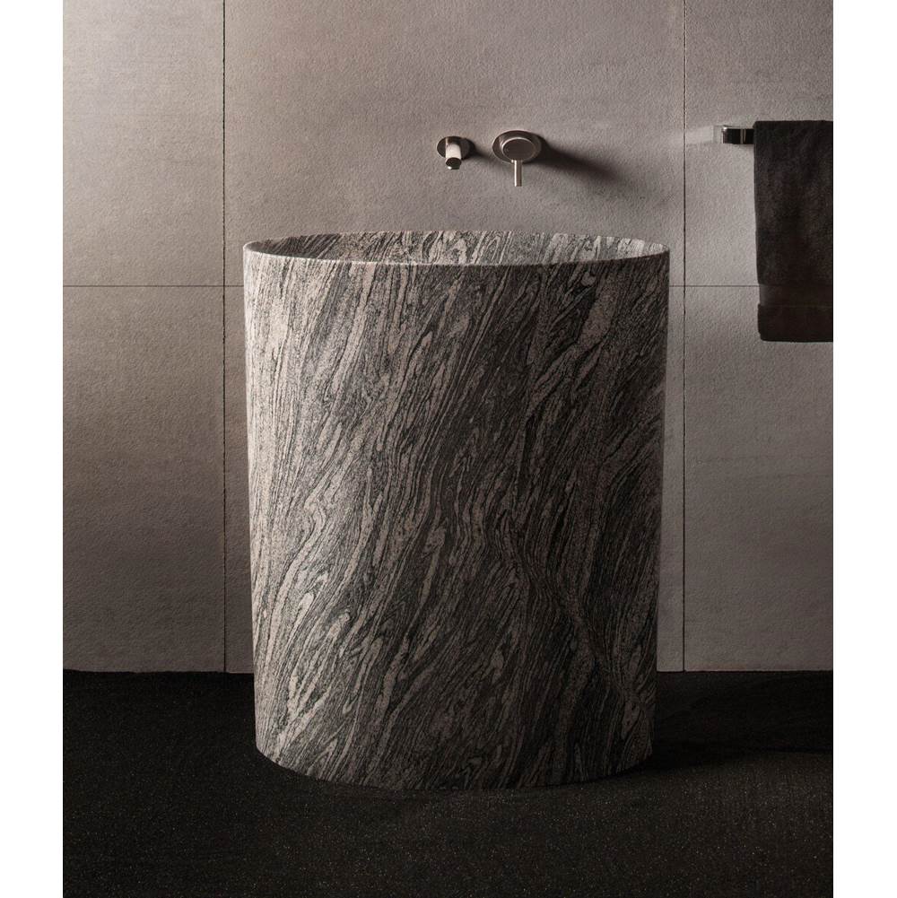 Stone Forest - New Infinity Pedestal Sink - Cumulo Granite