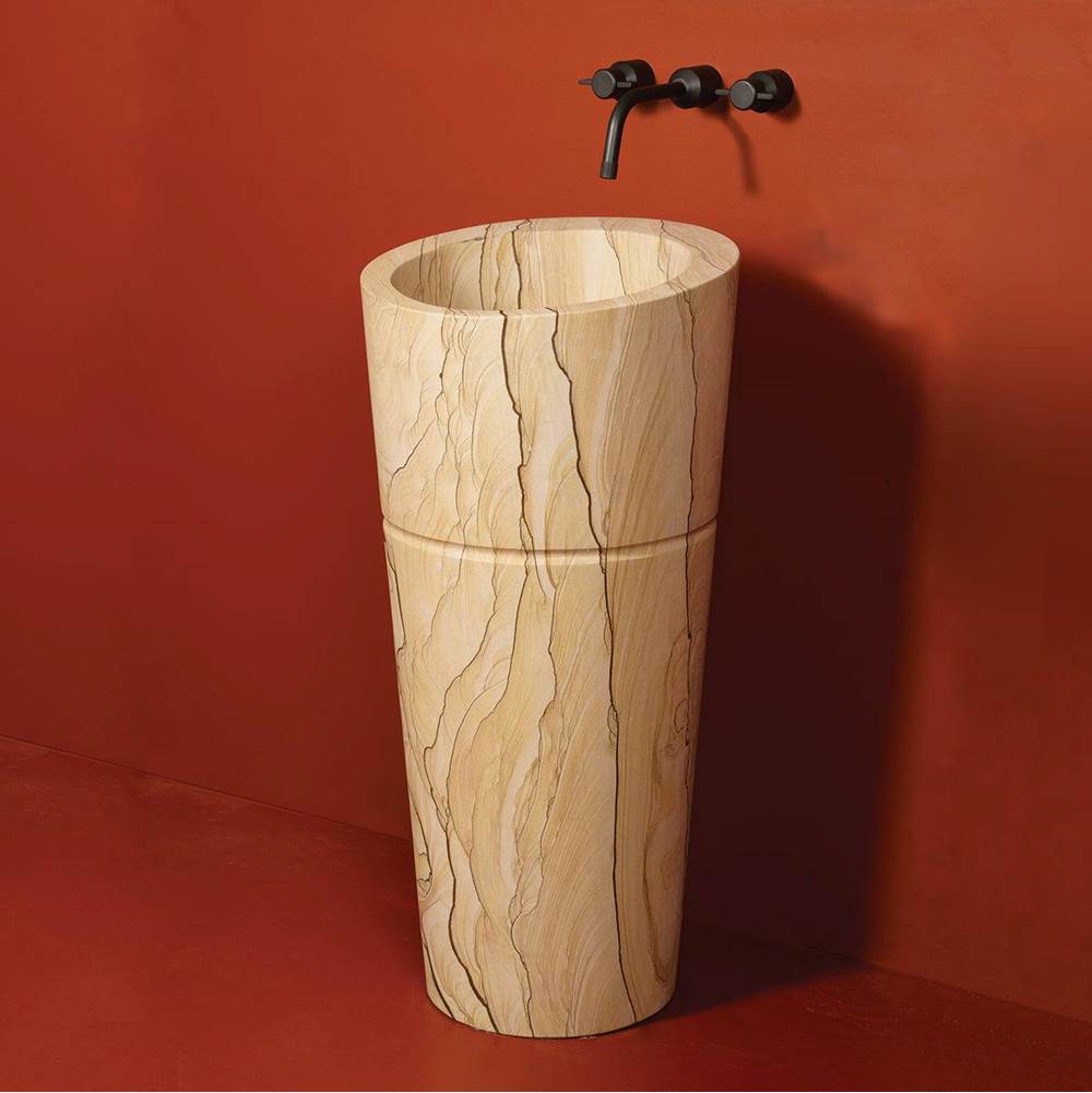 Stone Forest - Veneto Pedestal Sink - Sandstone