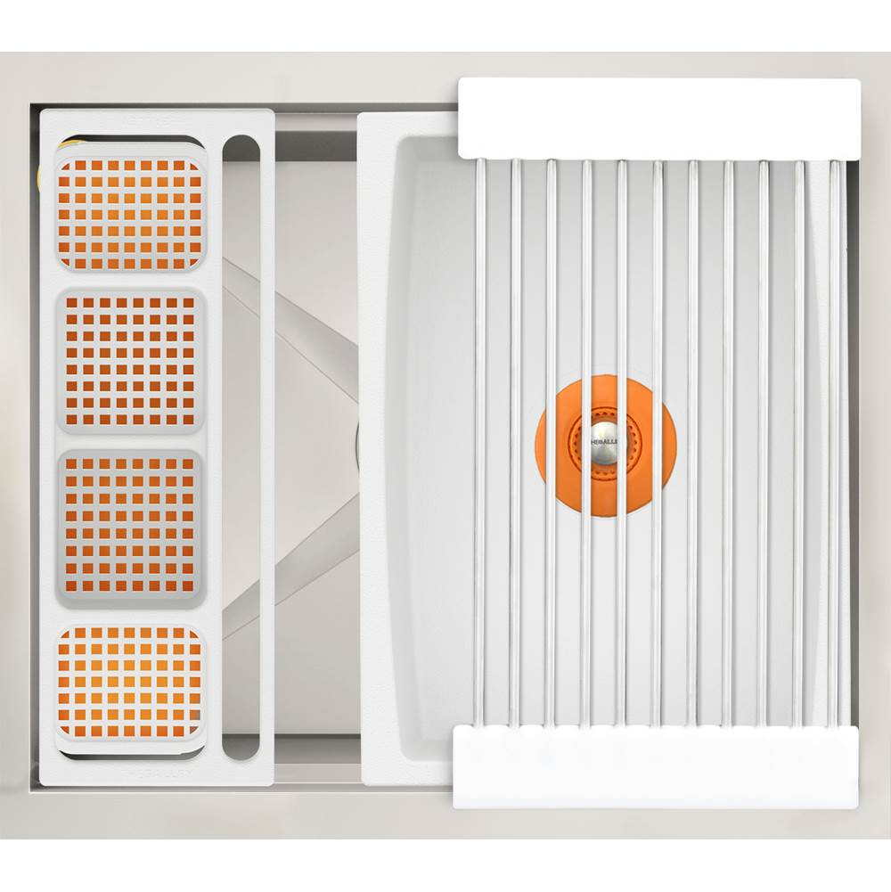 The Galley - Ideal WashStationE 2C with Four Tool Wash Kit in Designer White Resin / Resin+ - Designer White Resin