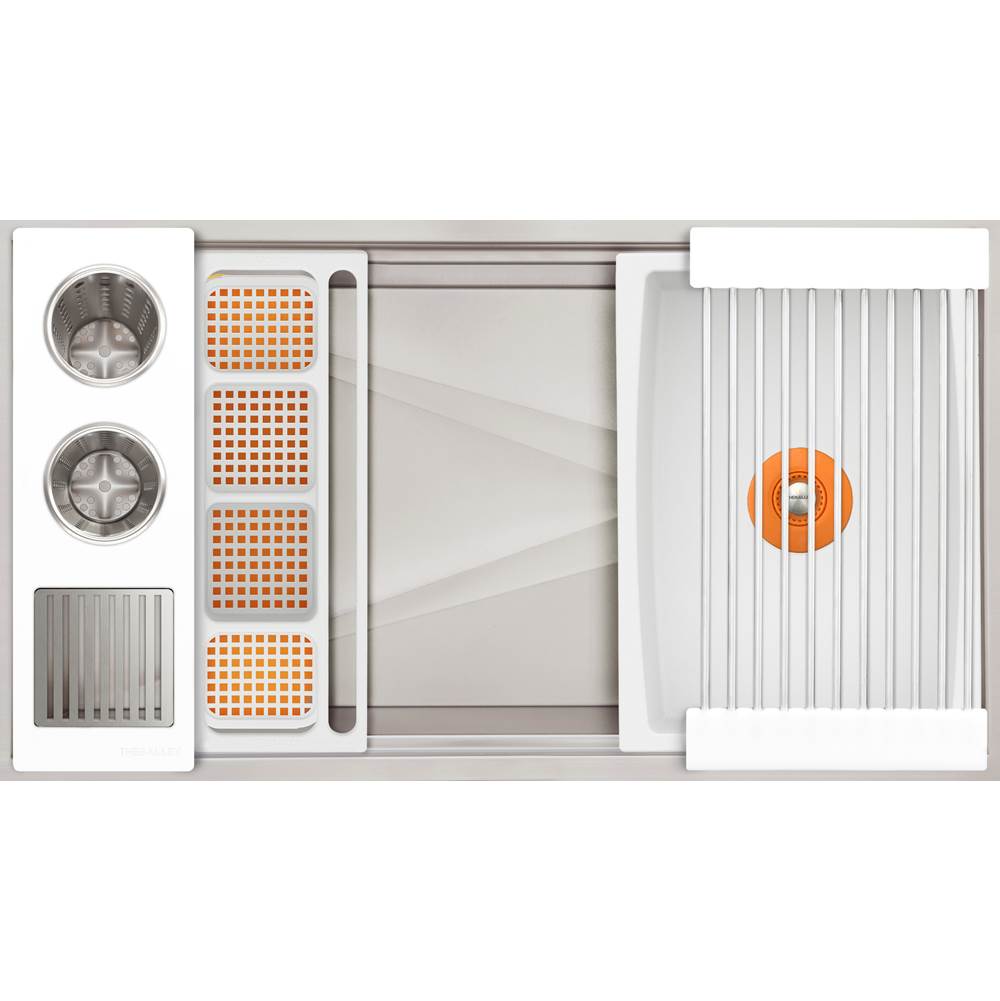 The Galley - Ideal WashStationE 3S with Four Tool Wash Kit in Designer White Resin / Resin+ - Designer White Resin