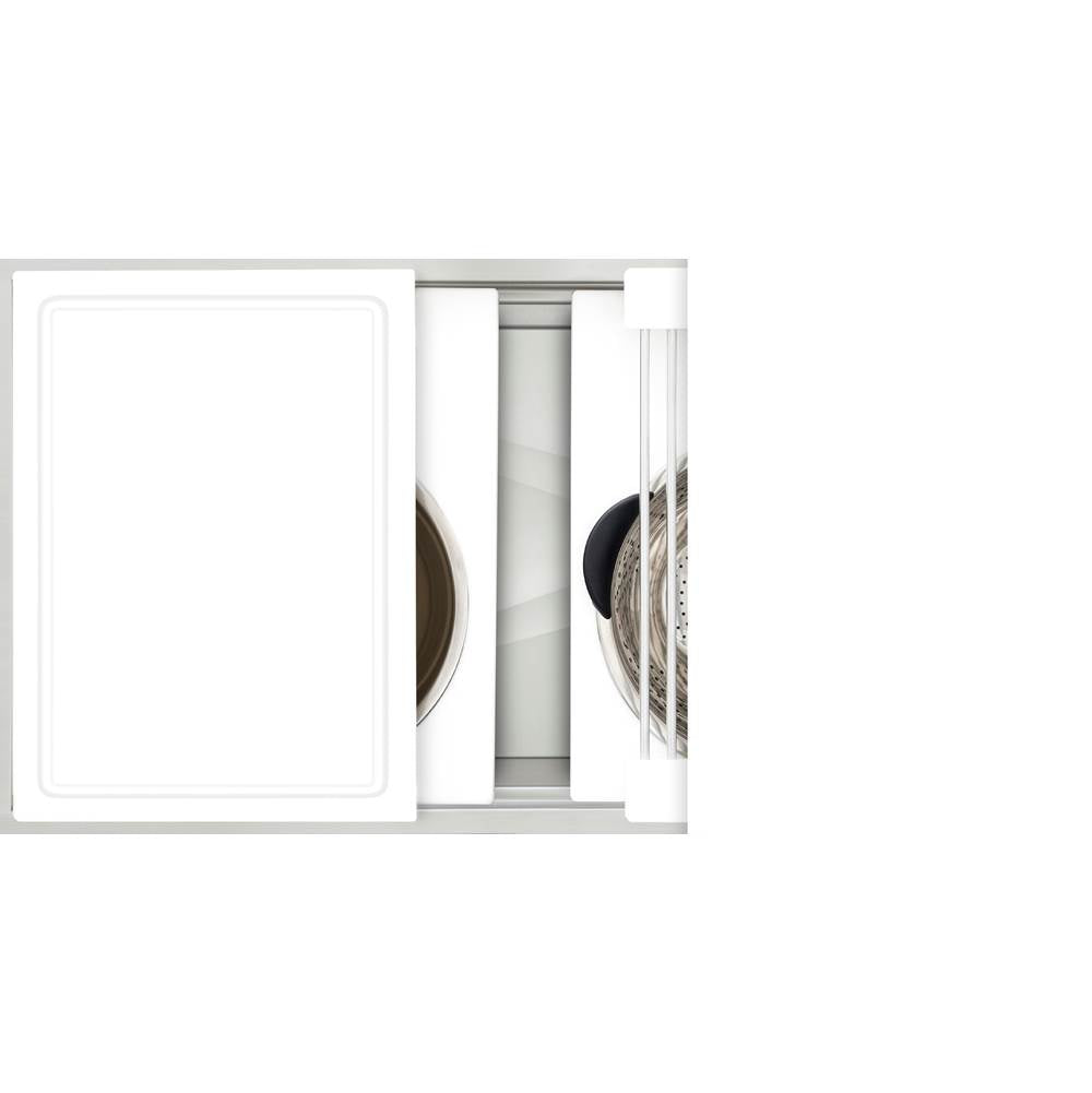 The Galley - Ideal Workstation 3S with Five Tool Culinary Kit in Designer White Resin - Designer White Resin