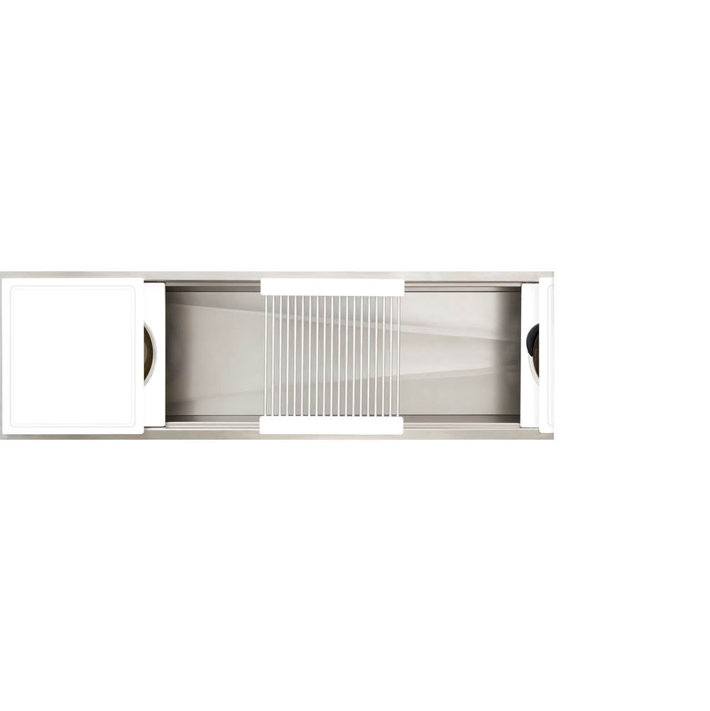 The Galley - Ideal Workstation 7S with Eight Tool Culinary Kit in Designer White Resin - Designer White Resin