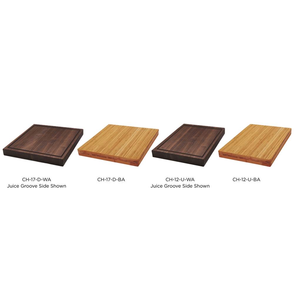 The Galley - Dual Tier 2'' thick Chef's Block 17'' x 18'' x 2'' with Juice Groove in American Black Walnut - American Black Walnut