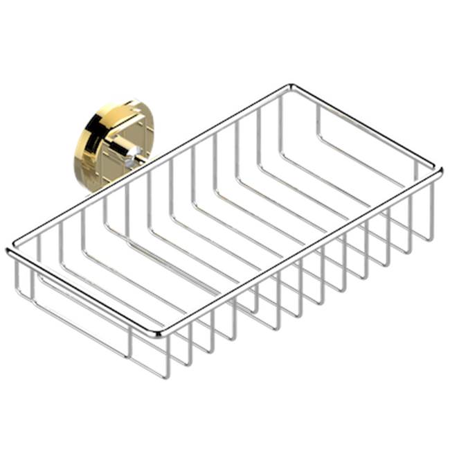 THG - Soap And Sponge Holder, Wall Mounted - Chrome Polished Gold Polished