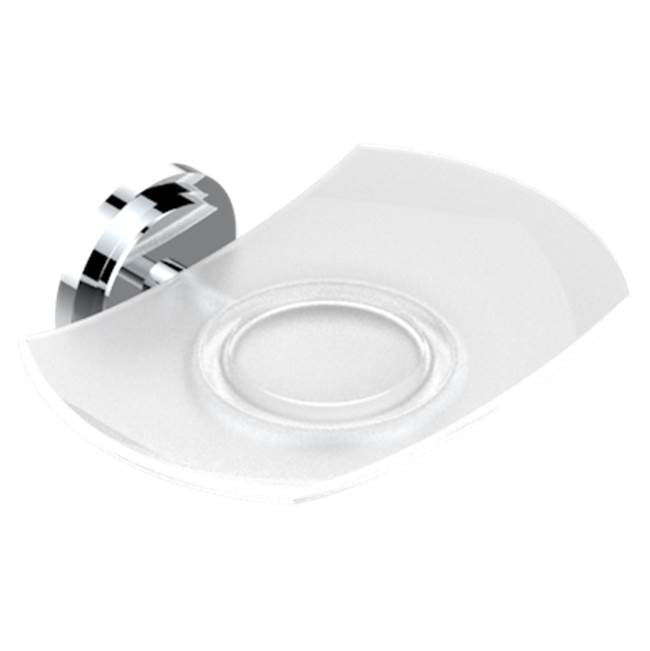THG - Glass Soap Dish, Wall Mounted - Matt Umber PVD
