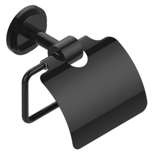 THG - Toilet Paper Holder, Single Mount With Cover - Brown Bronze Color PVD