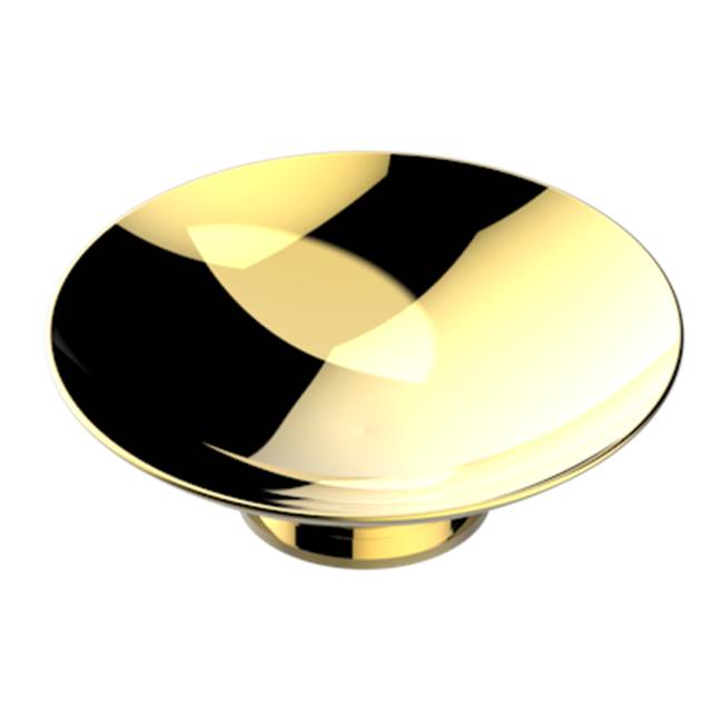 THG - Soap Dish, Freestanding, 6'' Diameter - Gold Polished