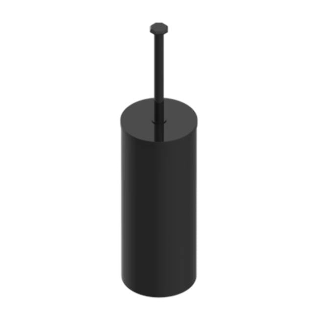 THG - Metal Toilet Brush Holder With Brush With Cover Floor Mounted - Brown Bronze Color PVD
