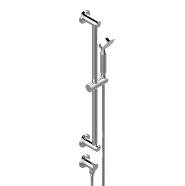 THG - Slide Bar With Handhsower And Elbow - Matt Umber PVD