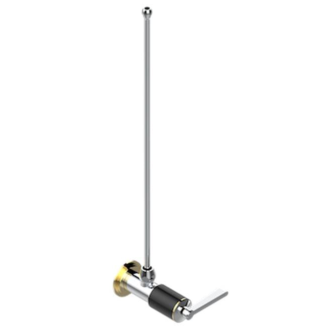 THG - Angle Supply Valve With 3/8'' Adaptor Set - Chrome Polished Gold Polished