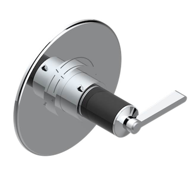 THG - Trim For Thg Thermostatic Valve, Rough Part Supplied With Fixing Box Ref. 5 200ae/us - Round Plate Model - Matt Umber PVD