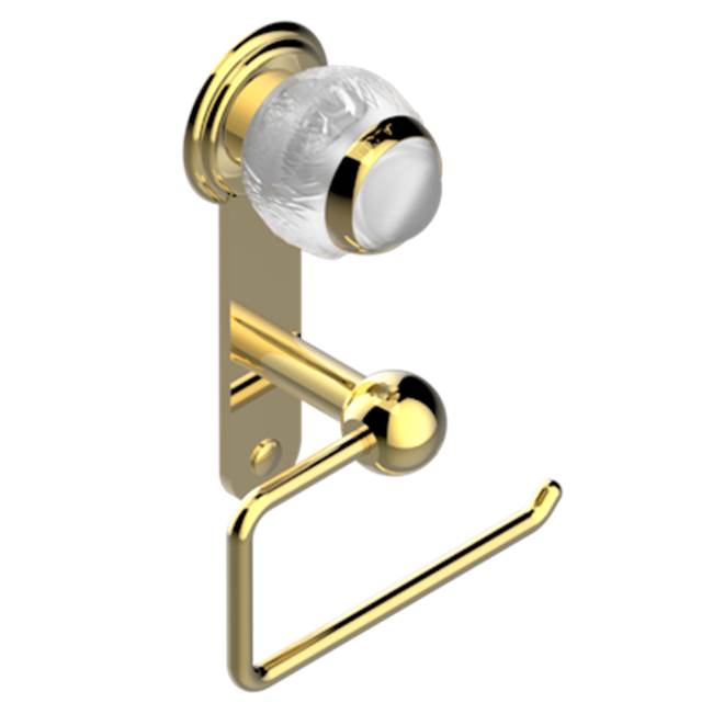 THG - Toilet Paper Holder, Single Mount Without Cover - Gold Polished