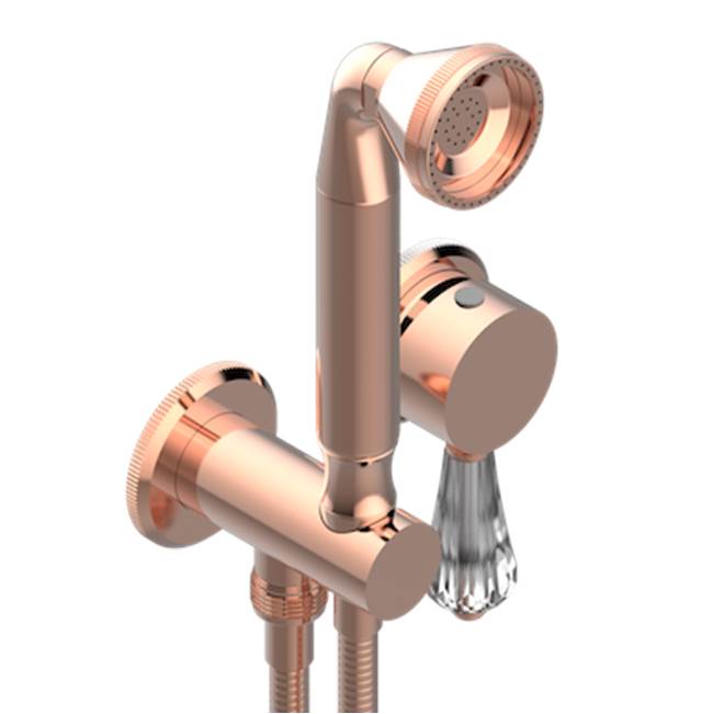 THG - Trim Only For Wall Mixer With Complete Handshower On Hook - Blush PVD