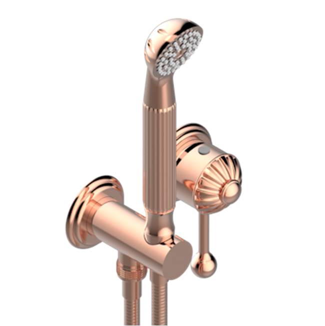 THG - Trim Only For Wall Mixer With Complete Handshower On Hook - Blush PVD