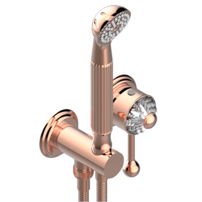 THG - Trim Only For Wall Mixer With Complete Handshower On Hook - Blush PVD