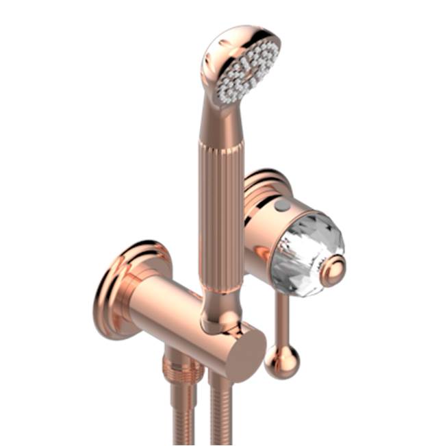 THG - Trim Only For Wall Mixer With Complete Handshower On Hook - Blush PVD