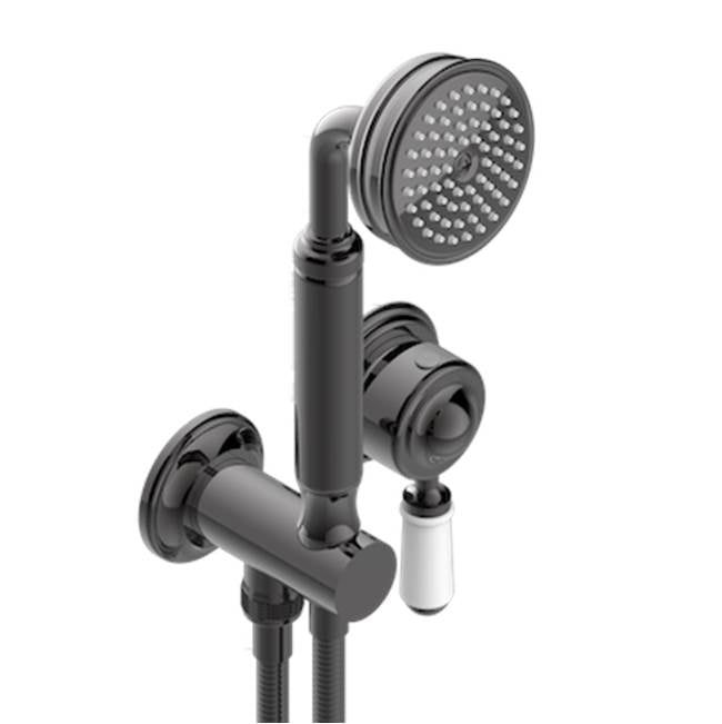THG - Trim Only For Wall Mixer With Complete Handshower On Hook - Matt Graphite PVD