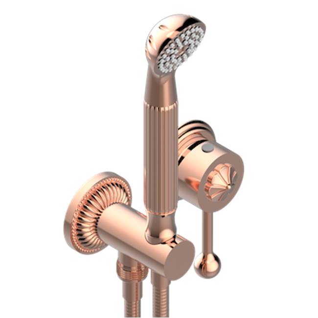THG - Trim Only For Wall Mixer With Complete Handshower On Hook - Blush PVD