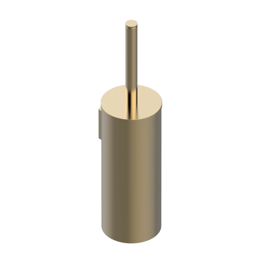 THG - Metal toilet brush holder with brush with cover wall mounted - Matt Umber PVD