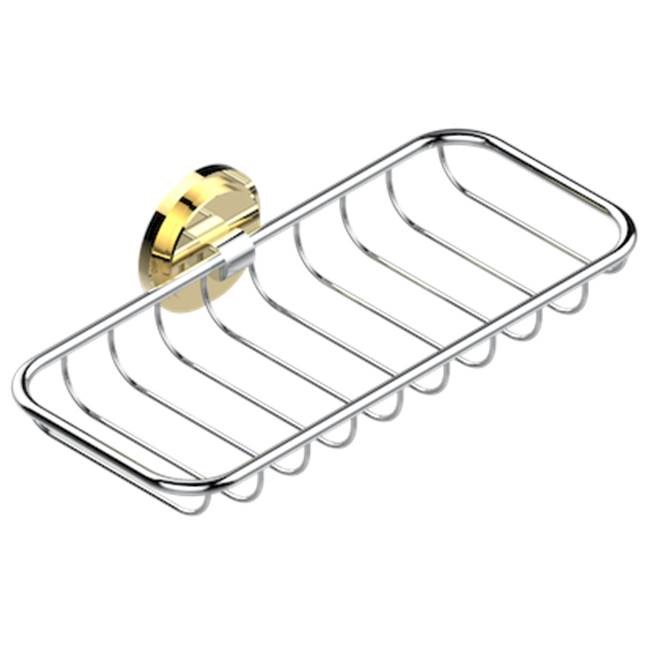 THG - Soap Basket, Wall Mounted 10'' x 4''3/8 - Chrome Polished Gold Polished