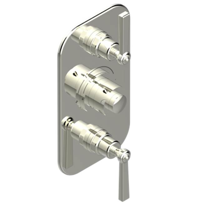 THG - Trim For Thg Thermostat 2 Volume Controls, Rough Part Supplied With Fixing Box Ref. 5 400ae/us - Nickel Polished