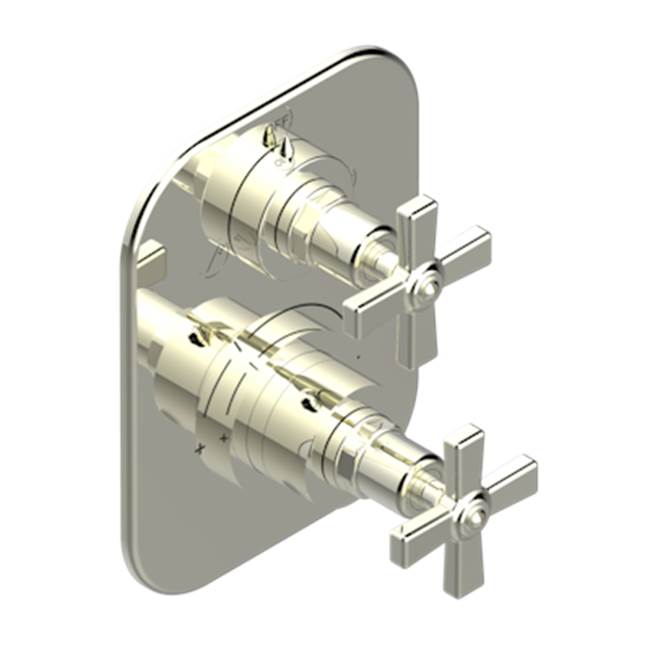 THG - Trim For Thg Thermostat With 2-way Diverter, Rough Part Supplied With Fixing Box Ref. 5 500ae/us - Nickel Polished