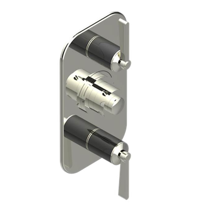 THG - Trim For Thg Thermostat 2 Volume Controls, Rough Part Supplied With Fixing Box Ref. 5 400ae/us - Nickel Polished